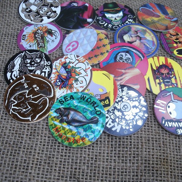 Vintage Pog Collection in Plastic Storage Tube - Picture 7 of 16